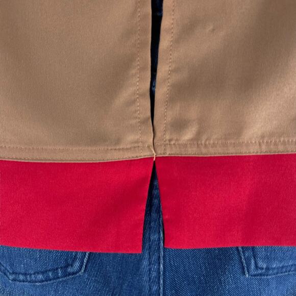 Walter Baker Leilani Short Sleeve Boxy Top Camel Red Size S - Picture 9 of 10